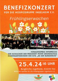 25. April 2024 16:00 Uhr - Benefizkonzert für die Hospizgruppe Ingelheim e.V.